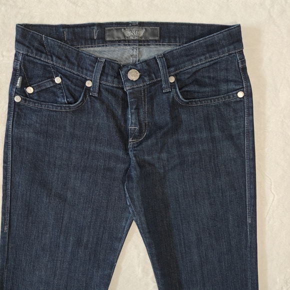 Rock Republic Jeans Womens 28 Blue Straight Leg Dark Wash Denim Low-rise Pink - Picture 4 of 9